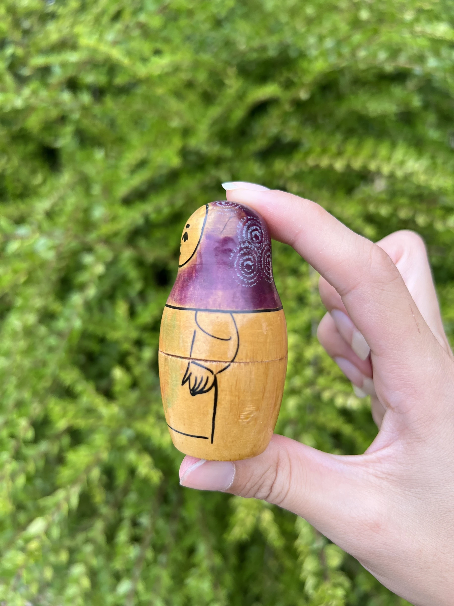 🪆 Mini muñeca rusa de madera vintage Beriozka – matrioshka – photo 11